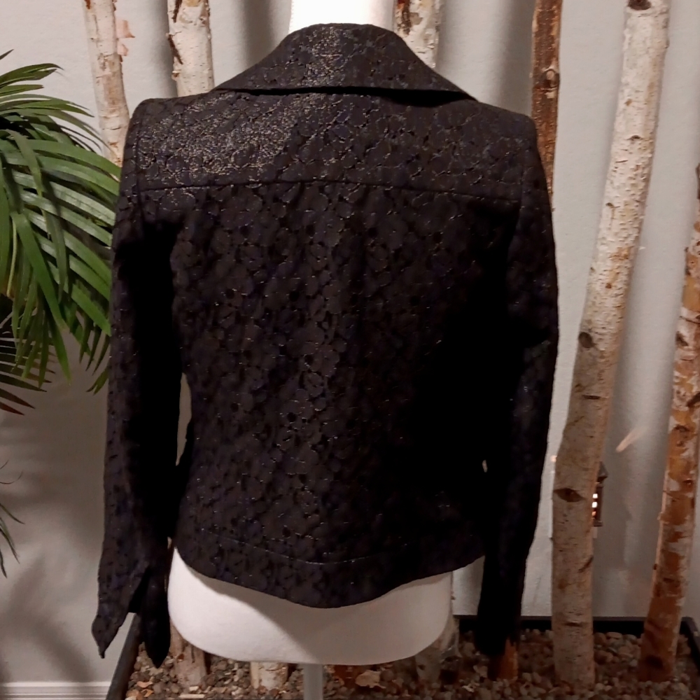 Classiques Entier Black Lace Moto Jacket NWT - Picture 5 of 10